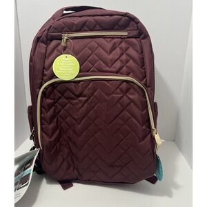 Fisher-Price Signature Morgan Quilted Diaper Bag Backpack Baby Essentials